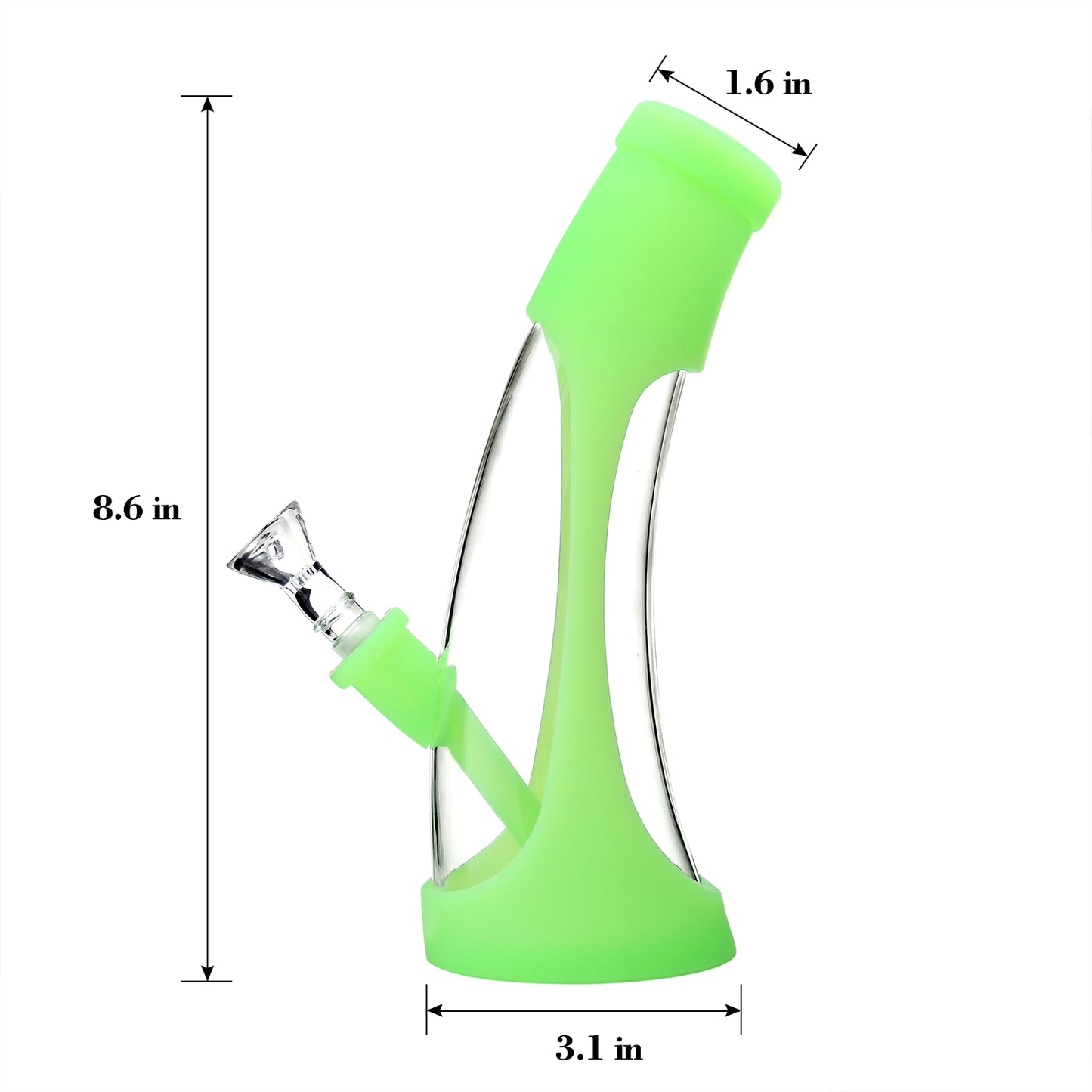 Waxmaid Silicone Horn Bong 8.6″