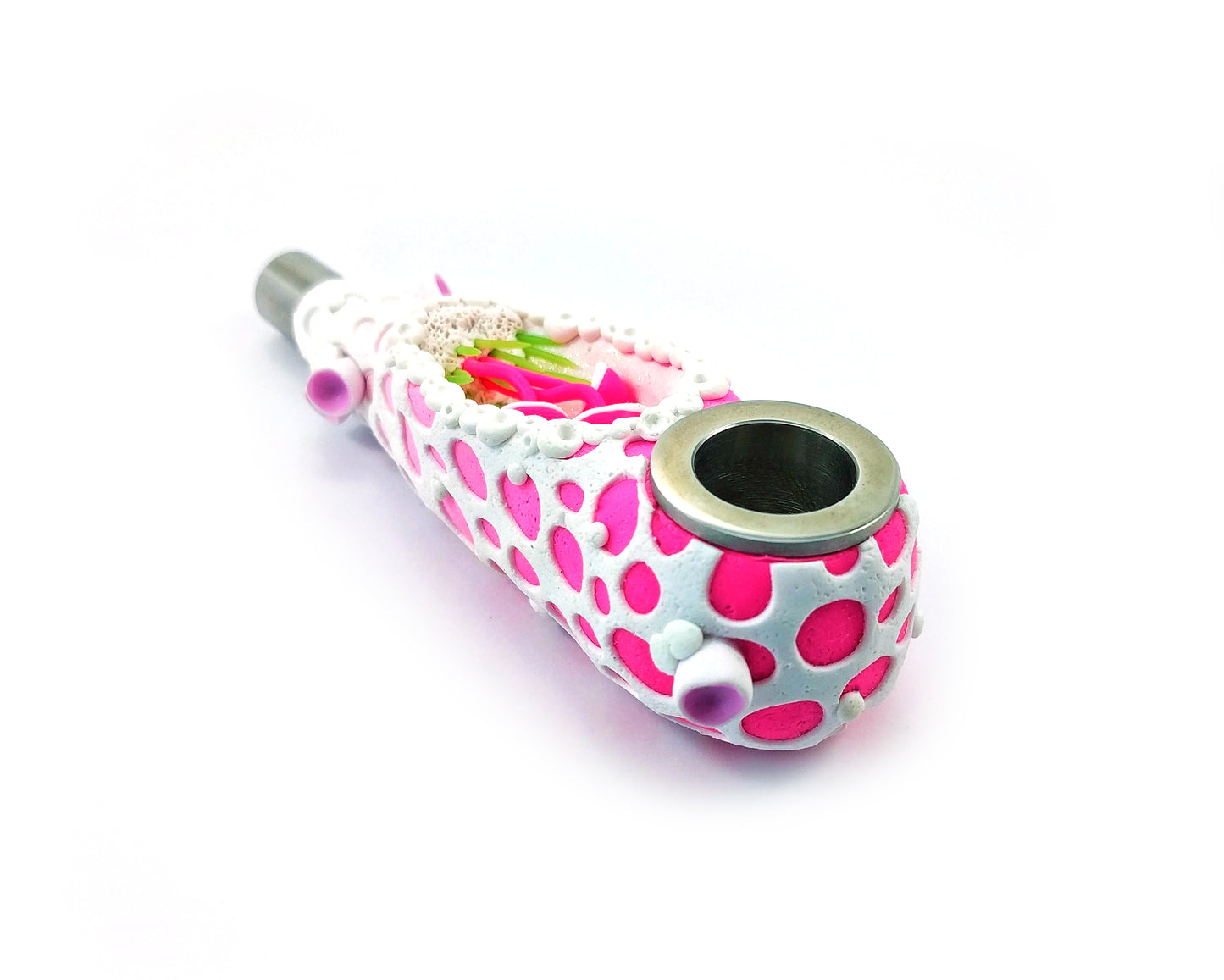Hand Made Gadzyl Mushroom Smoking pipe Pink