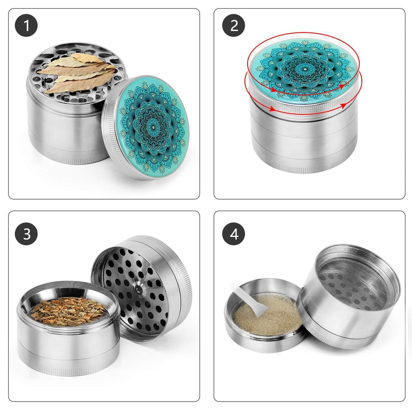PILOTDIARY Silver Mandala Grinder