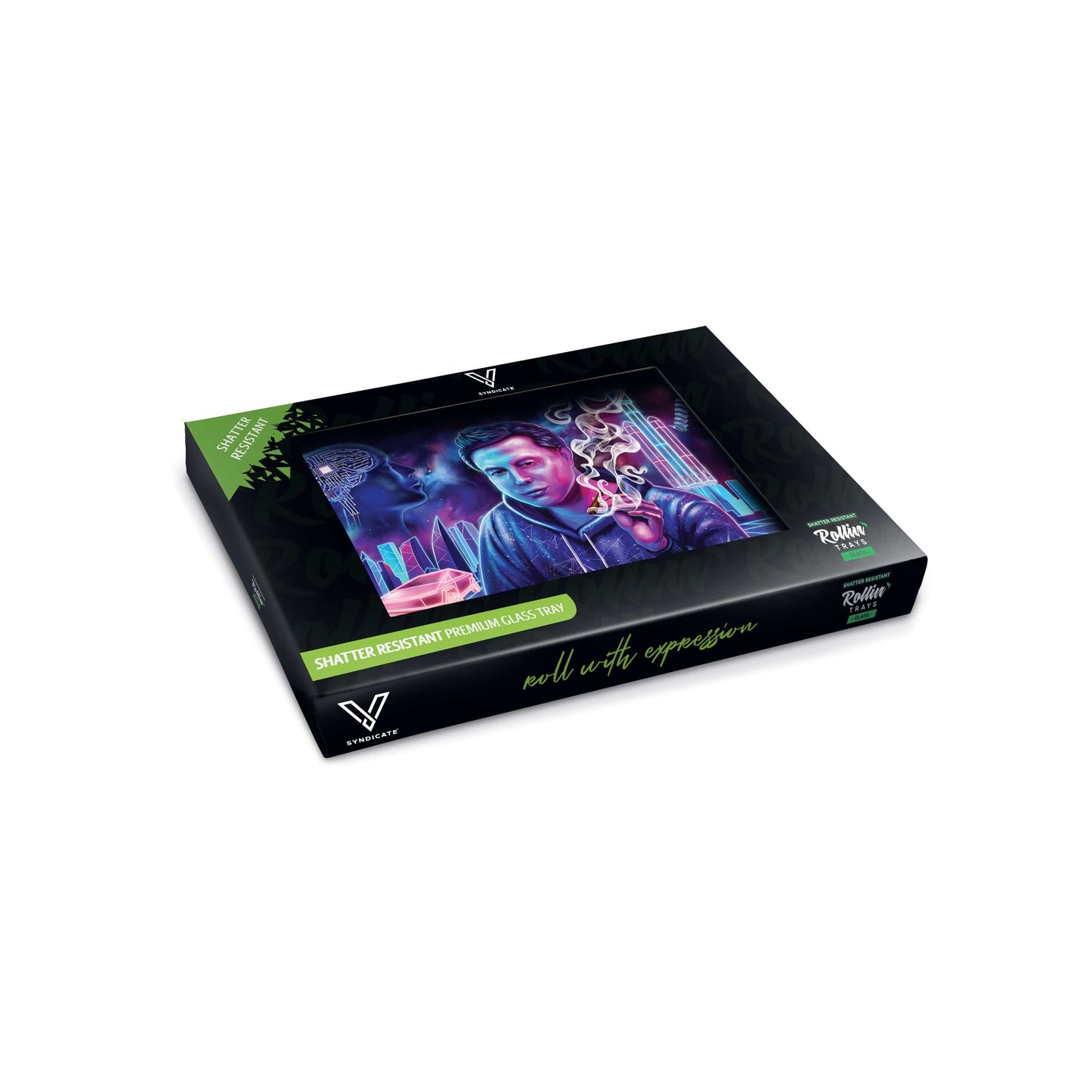 Space Xhale Glass Rollin' Tray