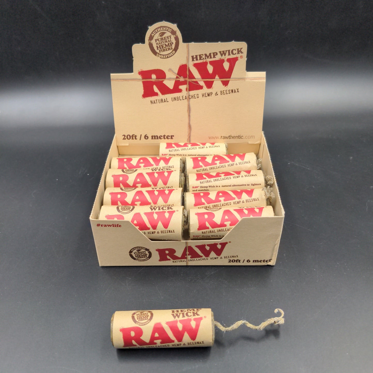 Raw Natural Hemp Wick Rolls | 20ft ea