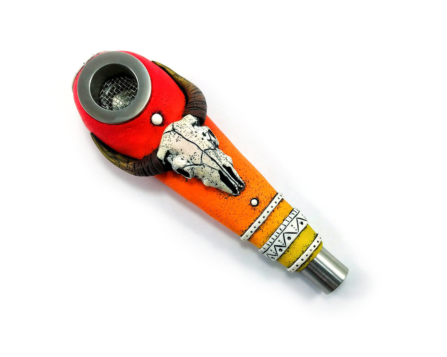 Hand Made Gadzyl Skull Smoking pipe