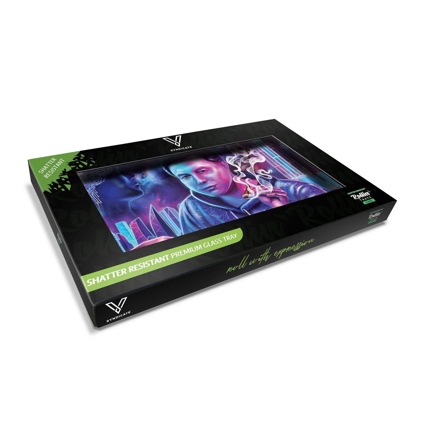 Space Xhale Glass Rollin' Tray