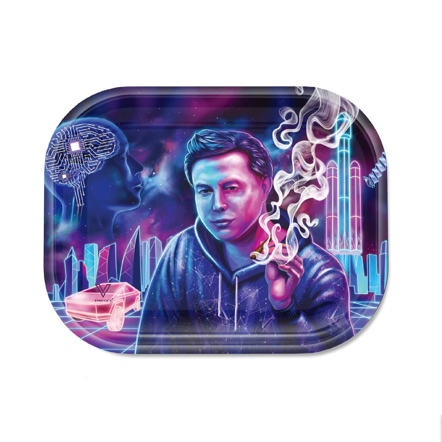 Space Xhale Metal Rollin' Tray