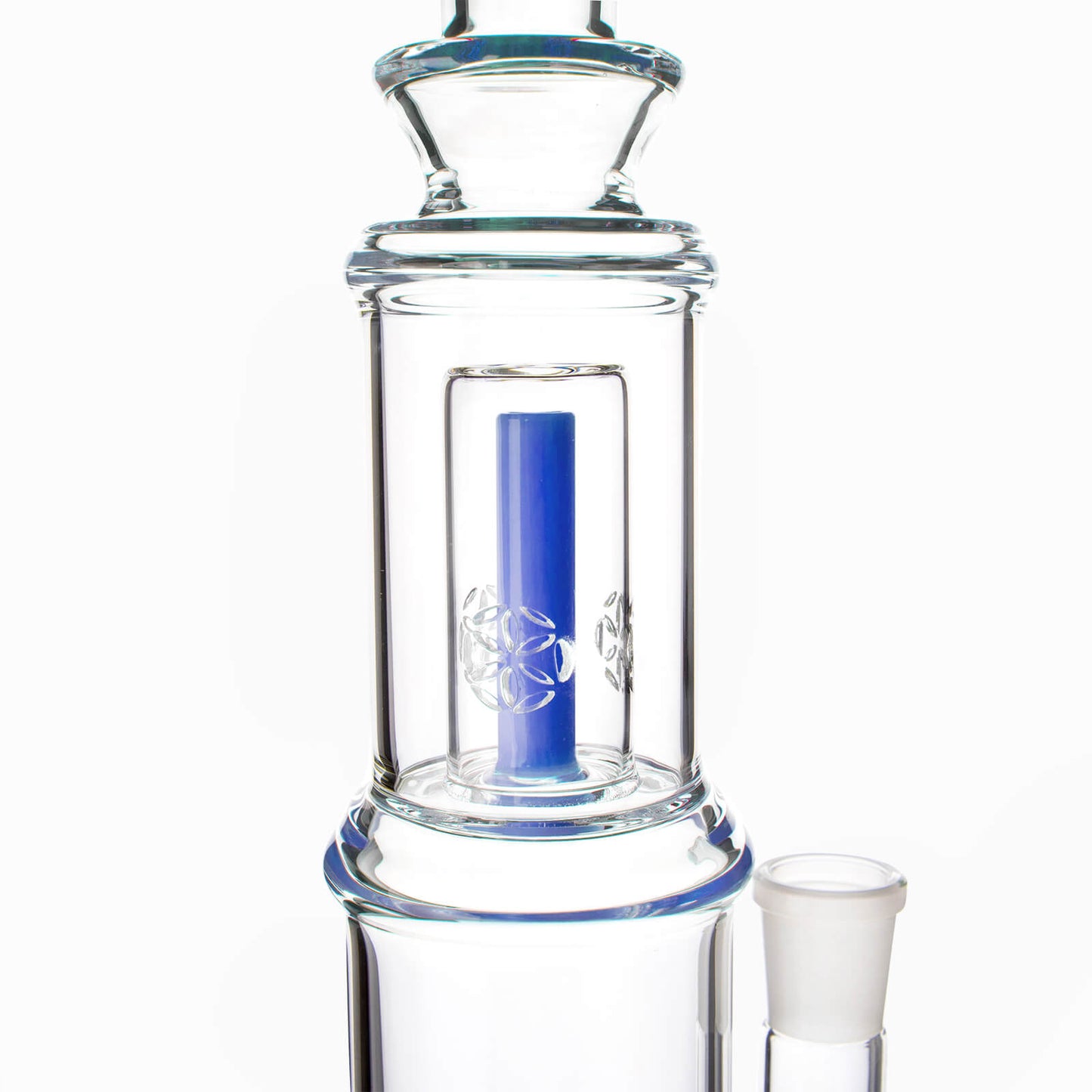 Double Perc Stemless Glass Bong