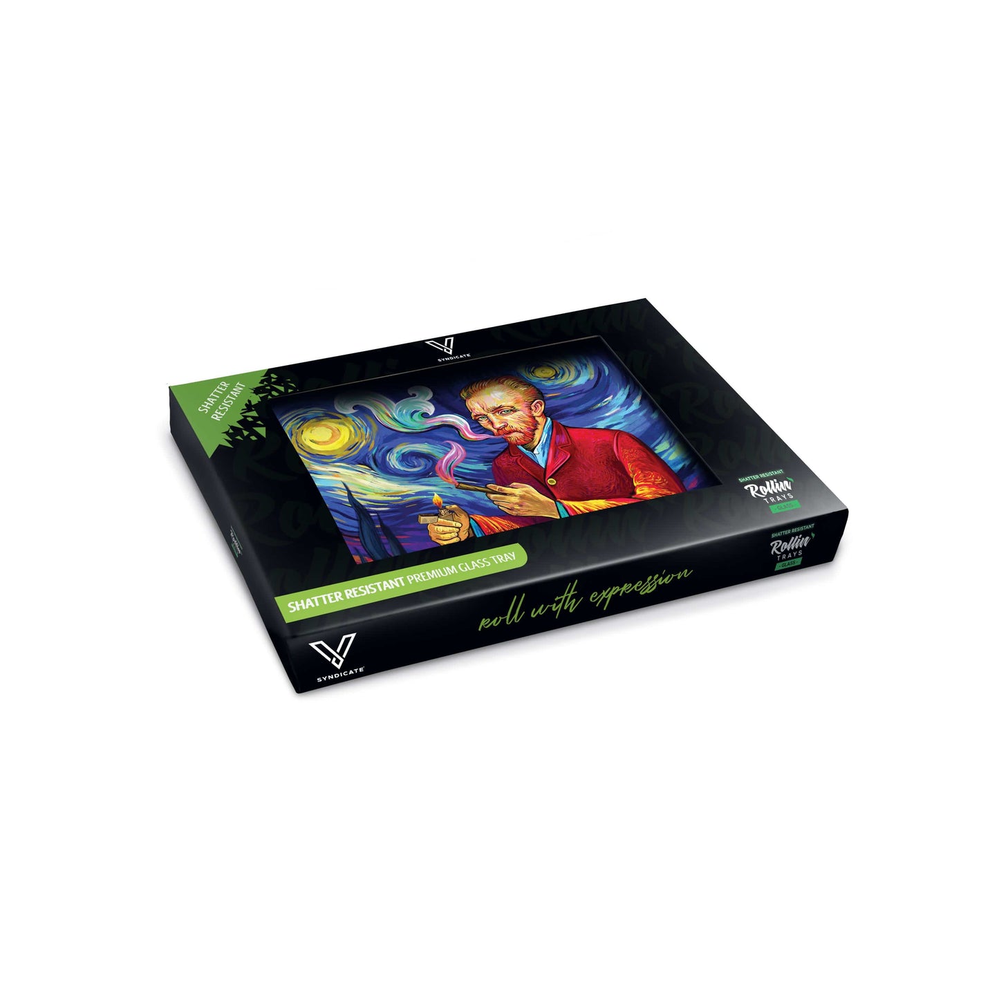 Smoky Night Glass Rollin' Tray