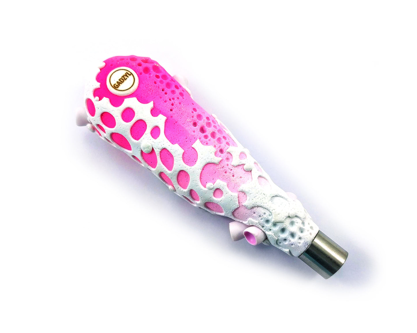 Hand Made Gadzyl Mushroom Smoking pipe Pink
