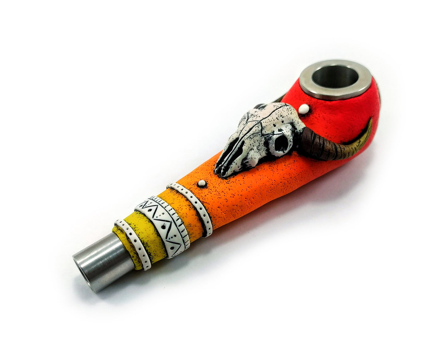 Hand Made Gadzyl Skull Smoking pipe
