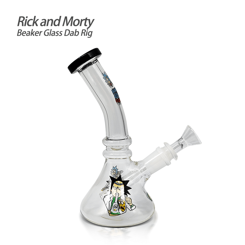 Waxmaid 7.28″ Rick and Morty Beaker Glass Dab Rig – Terpy Throwdown