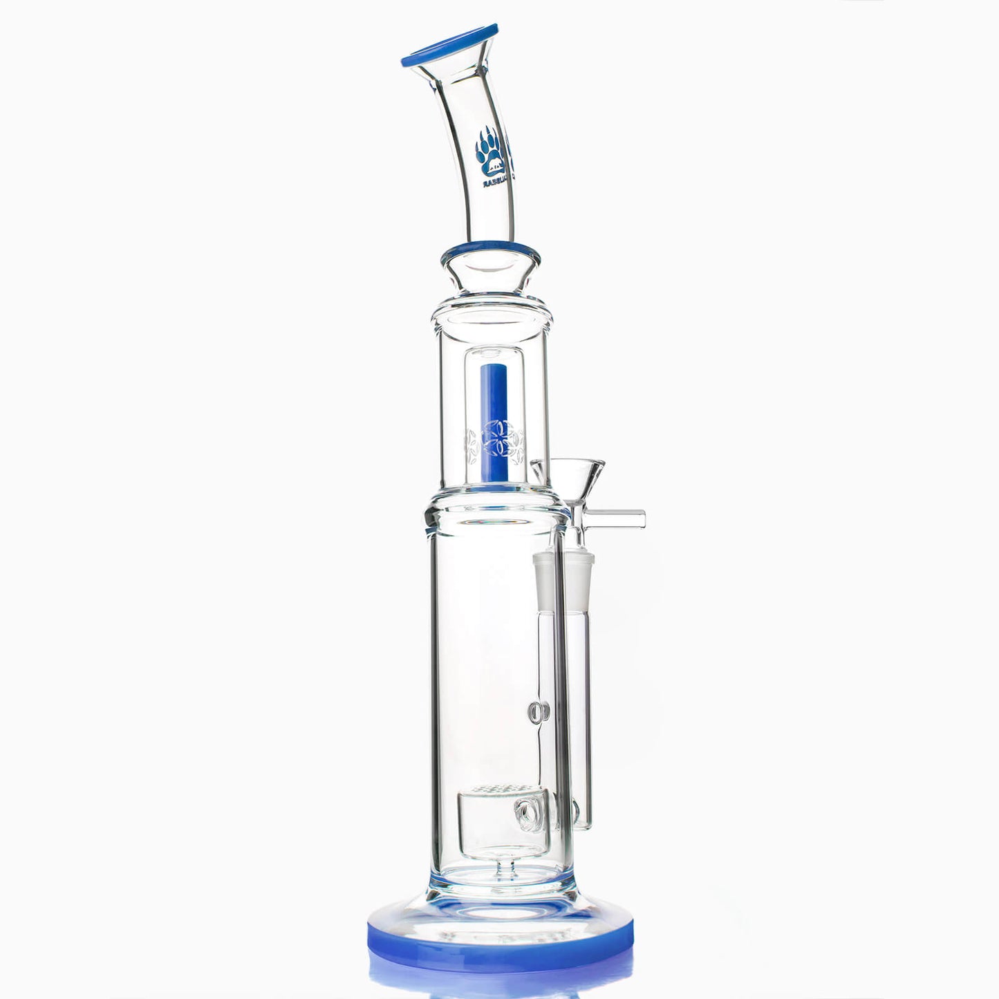 Double Perc Stemless Glass Bong
