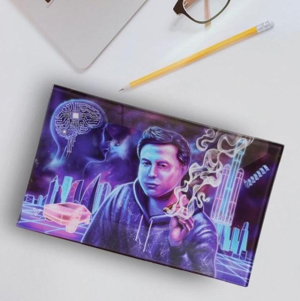 Space Xhale Glass Rollin' Tray