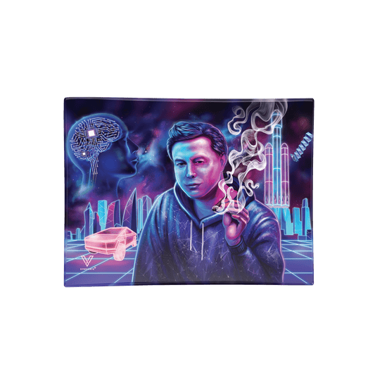 Space Xhale Glass Rollin' Tray