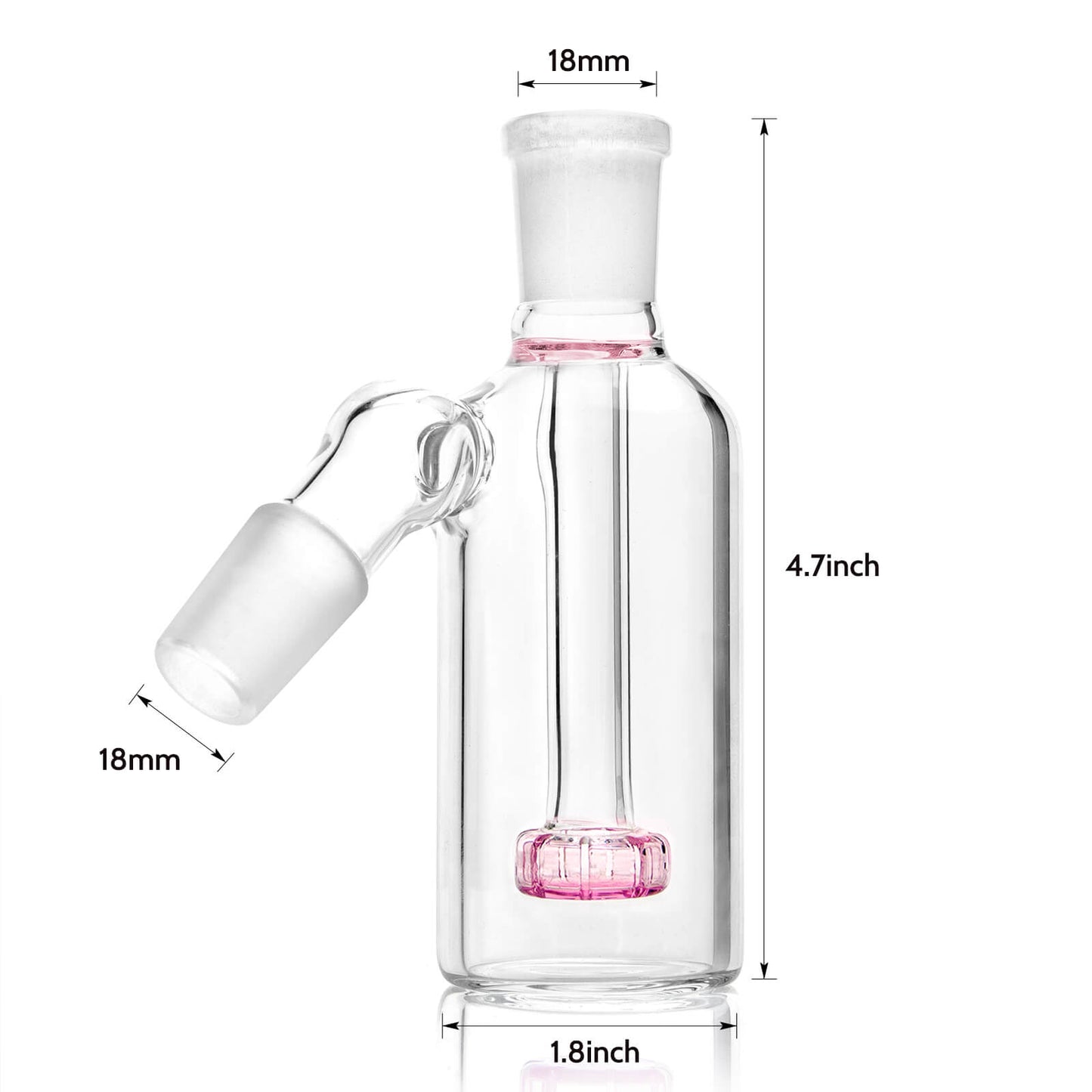 45˚ 18mm Ash Catcher Pink